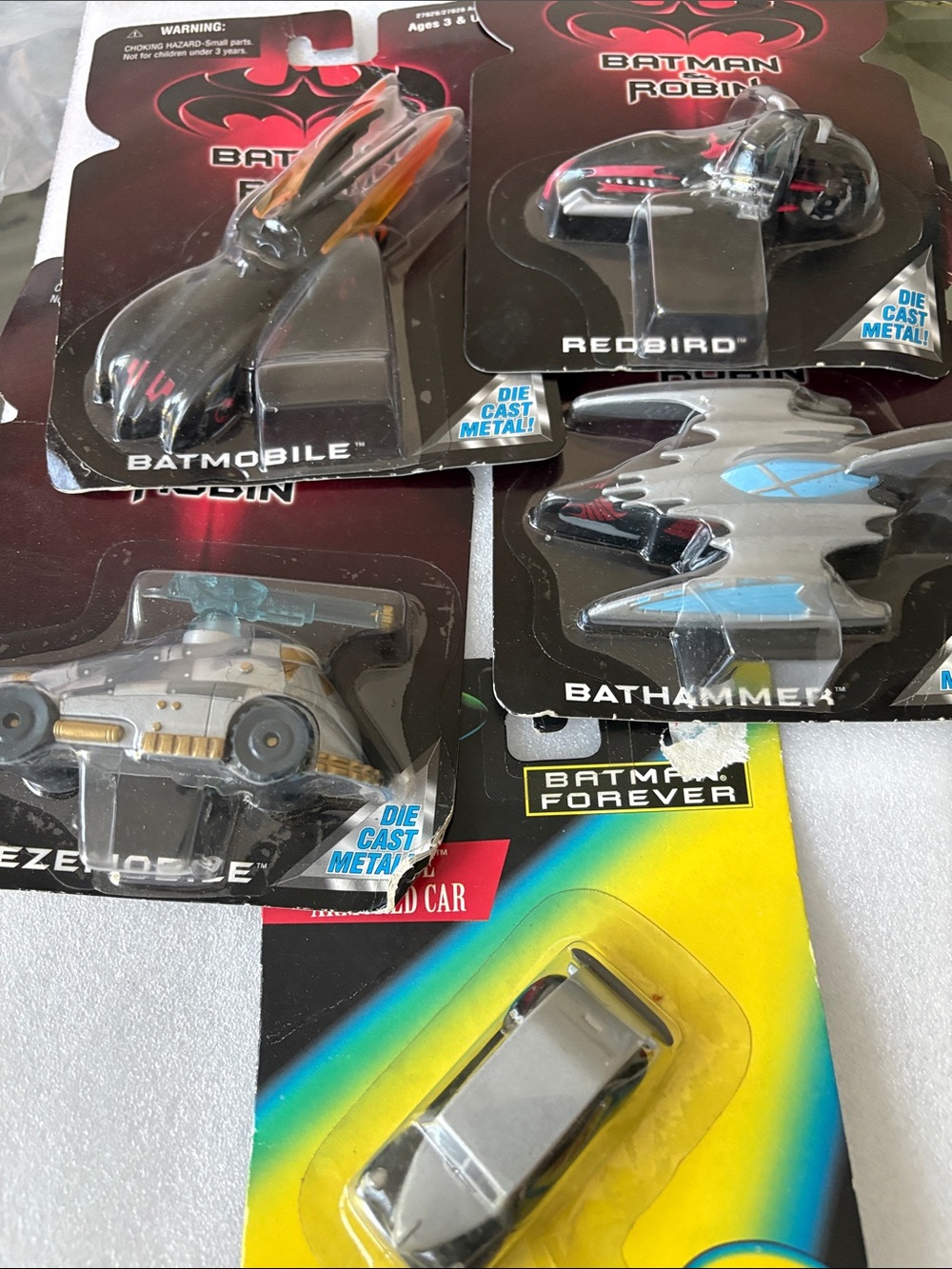 Batman & Robin Die-Cast Vehicle Set - Batmobile, Redbird, Bathammer